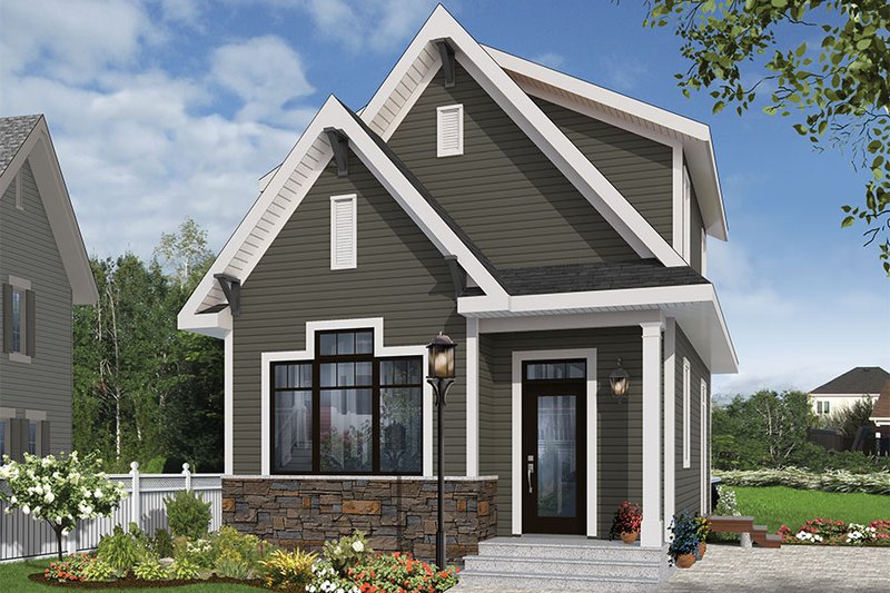 Dream House Plan - Exterior - Front Elevation 3 for Craftsman House Plan #23-2604 - 3 bed, 2 bath