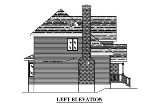 Exterior - Other Elevation for Country House Plan #138-314 - 3 bed, 2.5 bath