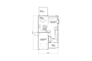 Floor Plan - Main Floor for Traditional House Plan #116-305 - 3 bed, 2.5 bath