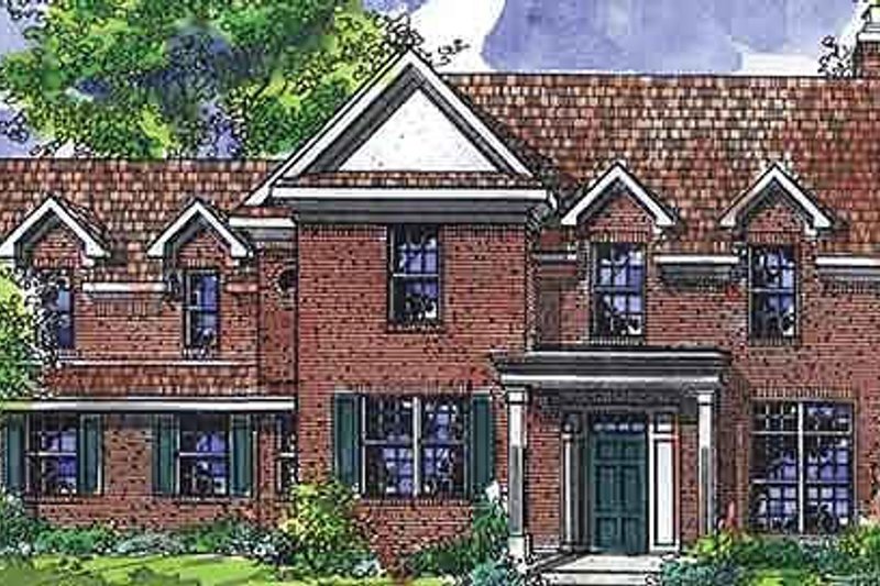 Home Plan - Colonial Exterior - Front Elevation Plan #320-472