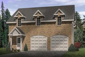 Colonial Exterior - Front Elevation Plan #22-433