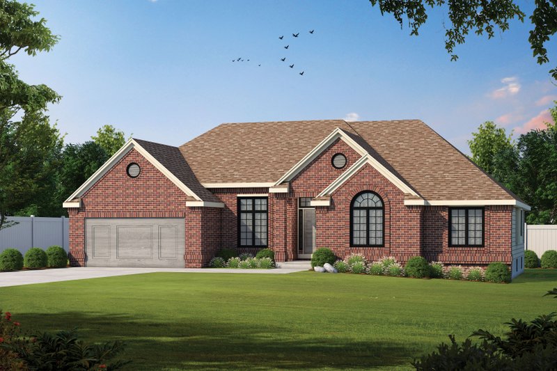House Plan Design - Exterior - Front Elevation 3 for Traditional House Plan #20-2419 - 2 bed, 2 bath