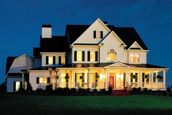 Exterior - Front Elevation 4 for Country House Plan #927-37 - 5 bed, 5.5 bath