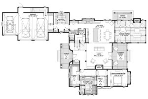 Floor Plan - Main Floor for Country House Plan #928-337 - 4 bed, 4.5 bath