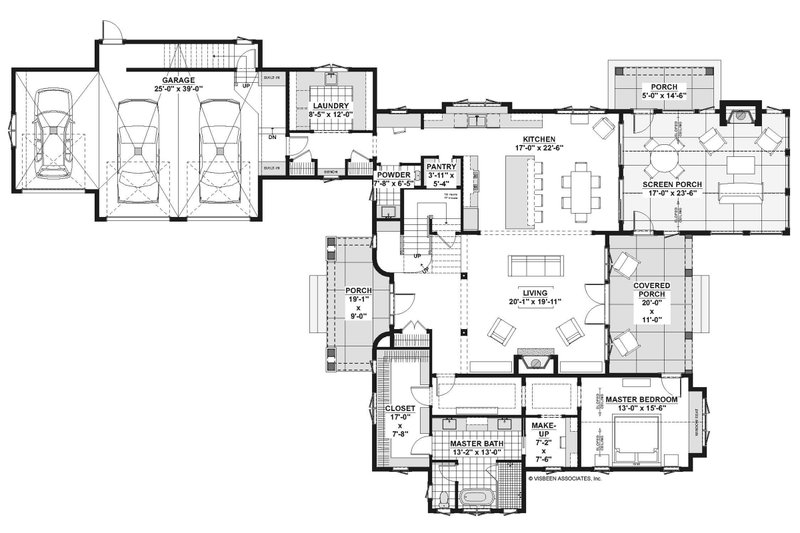 House Plan Design - Floor Plan - Main Floor for Country House Plan #928-337 - 4 bed, 4.5 bath