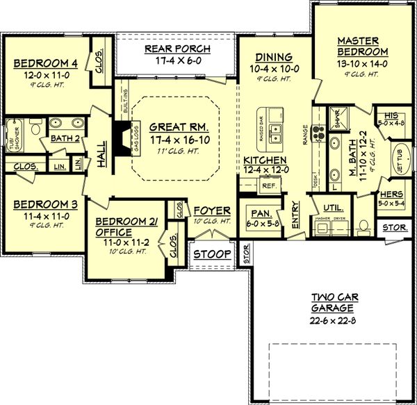 Traditional Floor Plan - Main Floor Plan #430-69