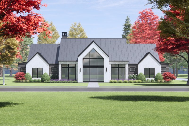 House Plan Design - Modern Exterior - Front Elevation Plan #1096-36