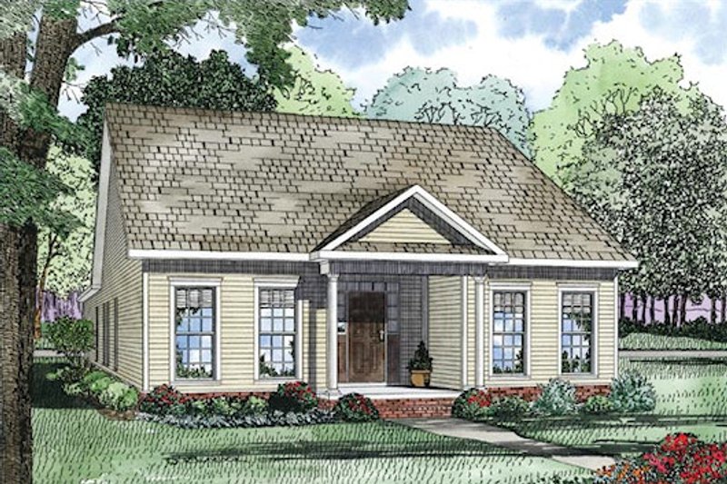 Home Plan - Traditional Exterior - Front Elevation Plan #17-2420
