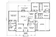 Traditional Style House Plan - 4 Beds 3 Baths 2493 Sq/Ft Plan #17-1176 