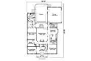 Southern Style House Plan - 5 Beds 4.5 Baths 3812 Sq/Ft Plan #306-115 