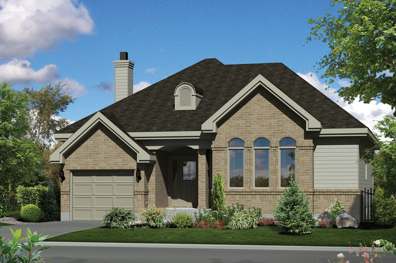 House Plan Design - European Exterior - Front Elevation Plan #25-4598