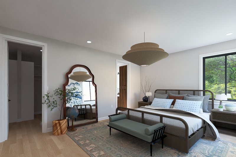 Home Plan - Interior - Master Bedroom for Modern House Plan #1060-236 - 4 bed, 4 bath