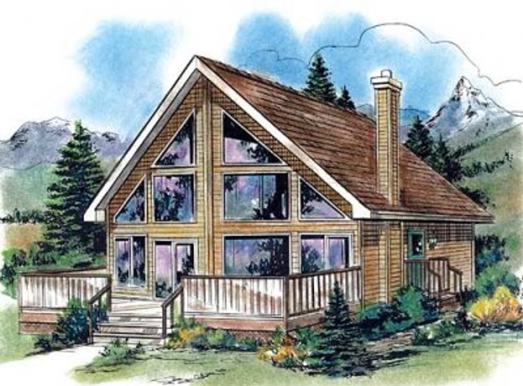 Cabin Style House  Plan  2 Beds 1 Baths 761 Sq Ft Plan  18 