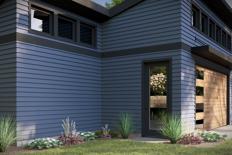 Architectural House Design - Exterior - Front Elevation 4 for Modern House Plan #51-1574, 0 bath