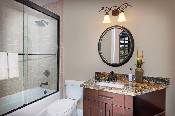 Interior - Bathroom 2 for Mediterranean House Plan #938-90 - 4 bed, 3 bath