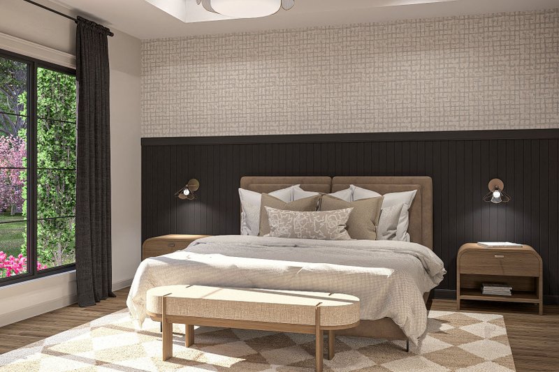 Architectural House Design - Interior - Master Bedroom 1 for Cottage House Plan #455-675 - 4 bed, 3.5 bath