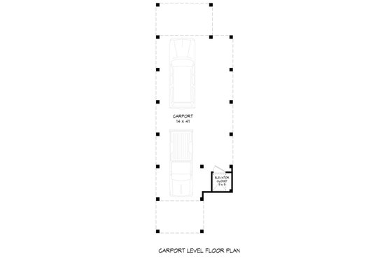 Floor Plan - Lower Floor for Beach House Plan #932-1163 - 3 bed, 3.5 bath