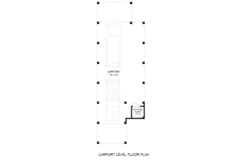Home Plan - Floor Plan - Lower Floor for Beach House Plan #932-1163 - 3 bed, 3.5 bath
