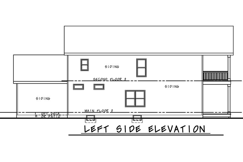 Dream House Plan - Exterior - Other Elevation for Beach House Plan #20-2426 - 4 bed, 3.5 bath