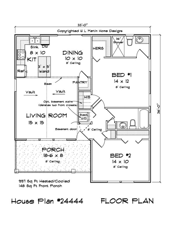 Farmhouse Floor Plan - Main Floor Plan #513-2237