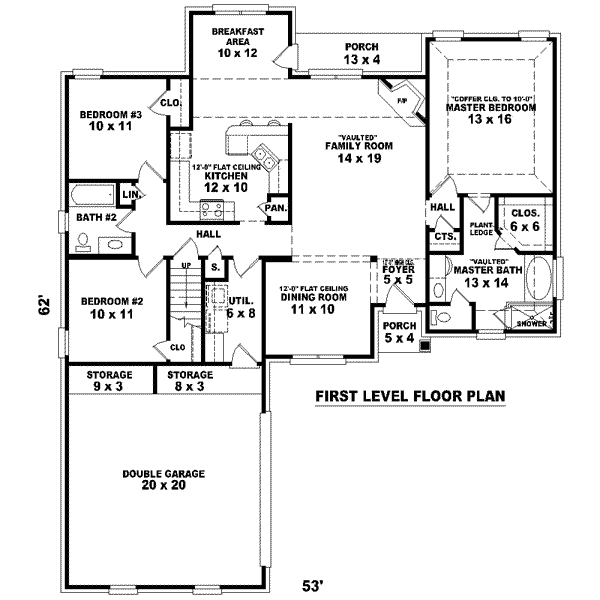 European Floor Plan - Main Floor Plan #81-1463