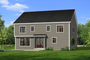 Exterior - Rear Elevation for Craftsman House Plan #1057-31 - 4 bed, 4.5 bath