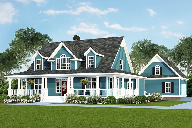 Home Plan - Farmhouse Exterior - Front Elevation Plan #929-553