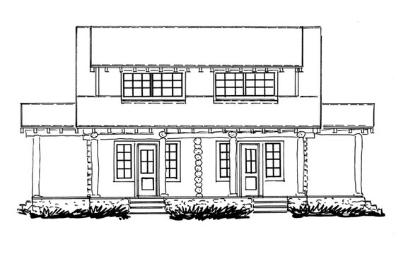 Exterior - Other Elevation for Log House Plan #942-51 - 4 bed, 2 bath