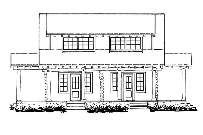 Dream House Plan - Exterior - Other Elevation for Log House Plan #942-51 - 4 bed, 2 bath