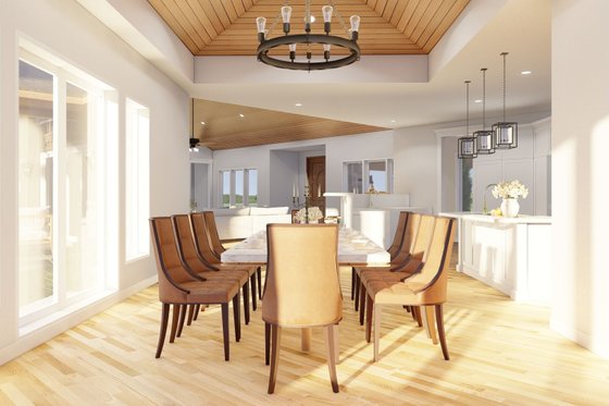 Interior - Dining Room 2 for Contemporary House Plan #17-3390 - 4 bed, 3.5 bath