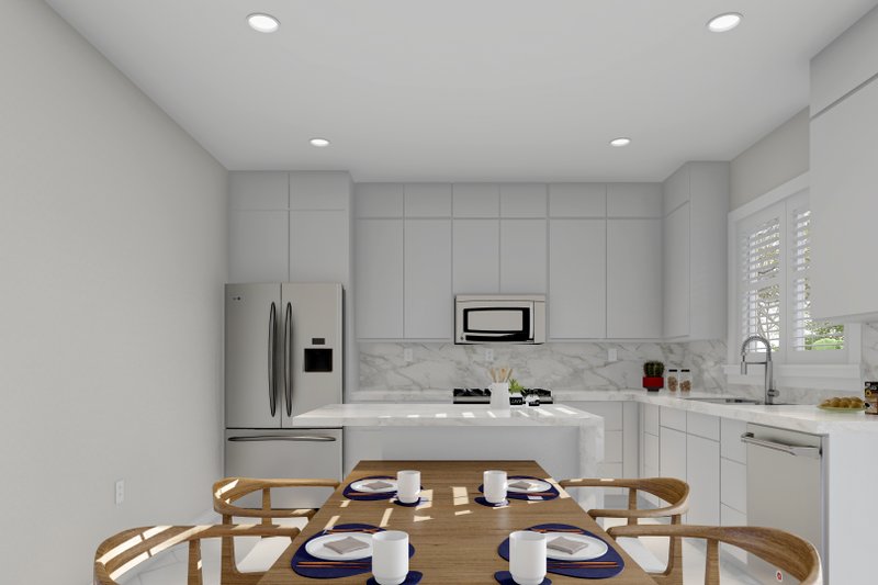 House Blueprint - Interior - Dining Room for Ranch House Plan #1060-192 - 3 bed, 2 bath