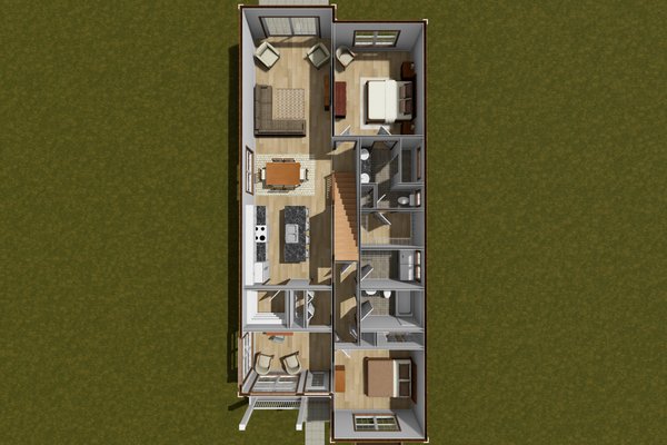 Cottage Floor Plan - Main Floor Plan #513-2392