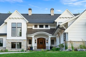 House Blueprint - Exterior - Front Elevation for Farmhouse House Plan #928-407 - 6 bed, 4.5 bath