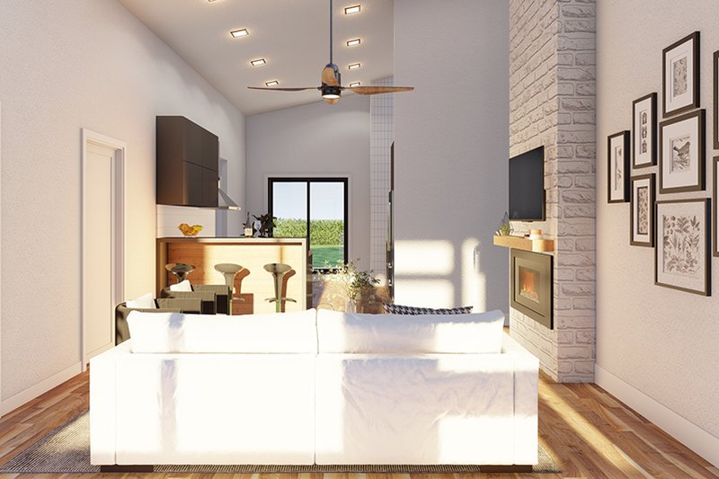 House Blueprint - Interior - Other for Contemporary House Plan #923-320 - 3 bed, 2.5 bath