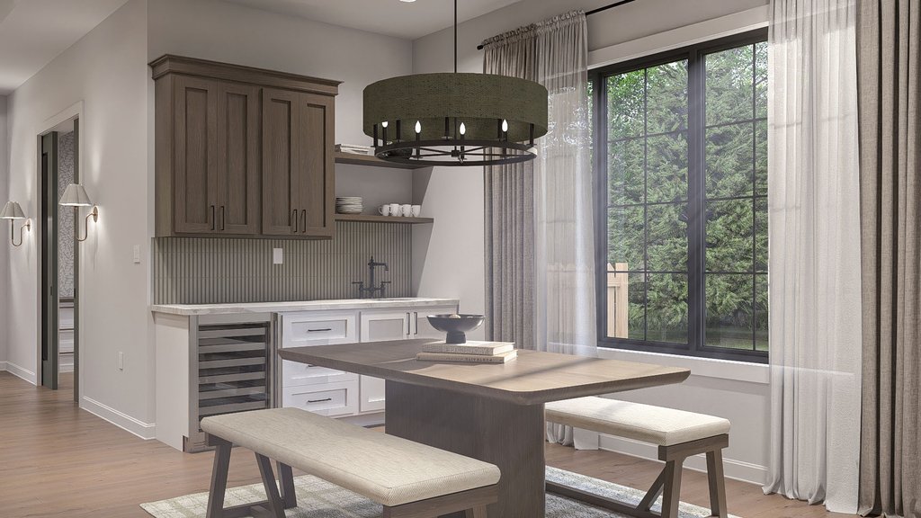 Interior - Dining Room 1 for Farmhouse House Plan #455-780 - 3 bed, 2.5 bath