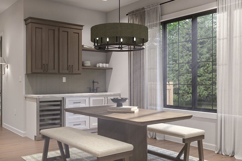 Architectural House Design - Interior - Dining Room 1 for Farmhouse House Plan #455-780 - 3 bed, 2.5 bath