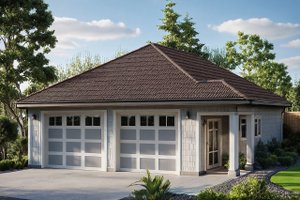 Craftsman Exterior - Front Elevation Plan #124-634