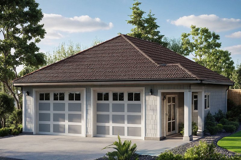 House Blueprint - Craftsman Exterior - Front Elevation Plan #124-634