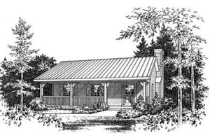 Exterior - Other Elevation for Cabin House Plan #22-127 - 1 bed, 1 bath