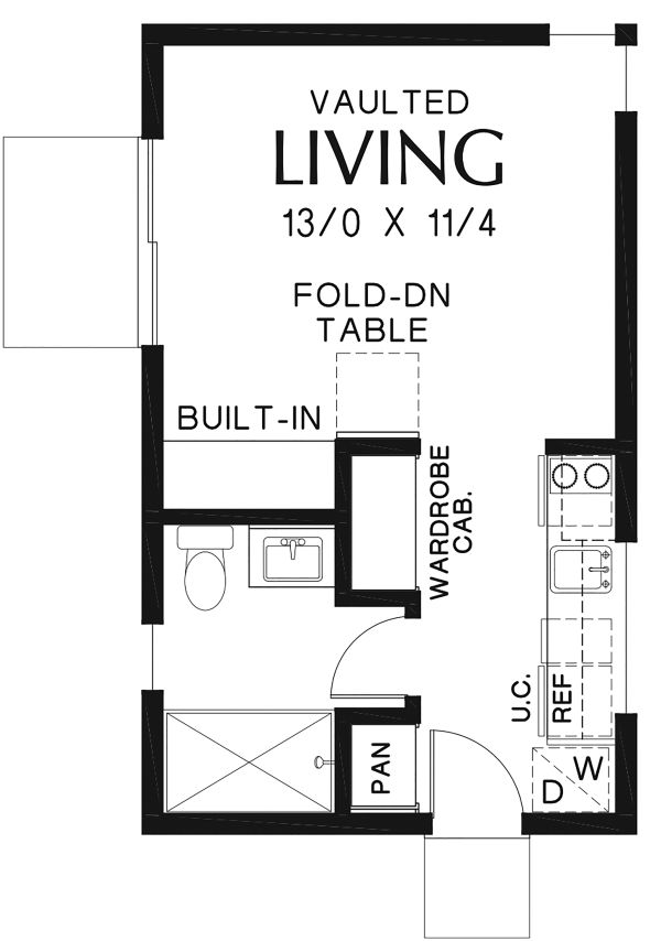 House Blueprint - Contemporary Floor Plan - Main Floor Plan #48-954