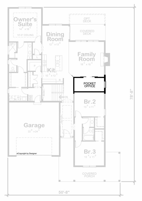 Home Plan - Country Floor Plan - Other Floor Plan #20-2532