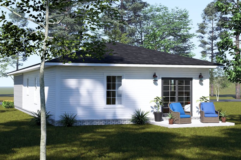 House Blueprint - Exterior - Other Elevation 2 for Modern House Plan #513-2497 - 3 bed, 2 bath