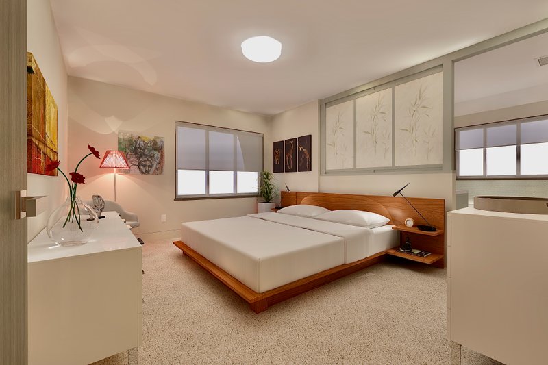 Dream House Plan - Interior - Master Bedroom for Modern House Plan #489-16 - 4 bed, 4.5 bath