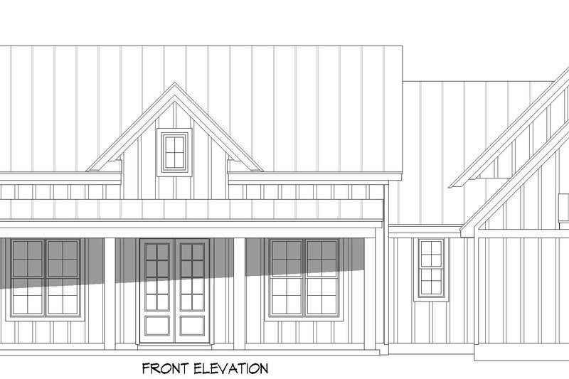 Home Plan - Exterior - Front Elevation 3 for Farmhouse House Plan #932-1317 - 3 bed, 2.5 bath