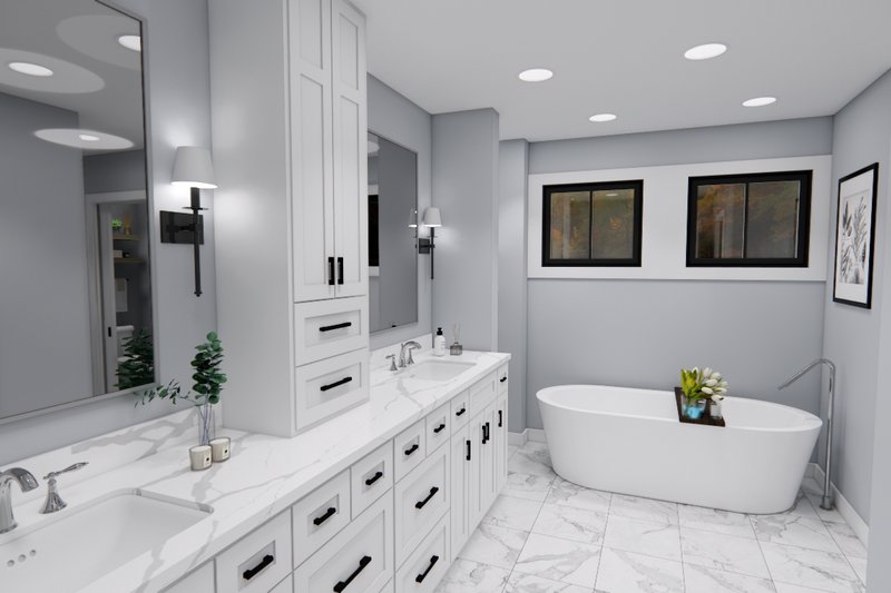 Dream House Plan - Interior - Master Bathroom 2 for Farmhouse House Plan #51-1366 - 4 bed, 3.5 bath