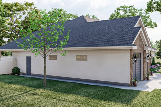 Exterior - Other Elevation 1 for Traditional House Plan #455-121 - 3 bed, 2 bath
