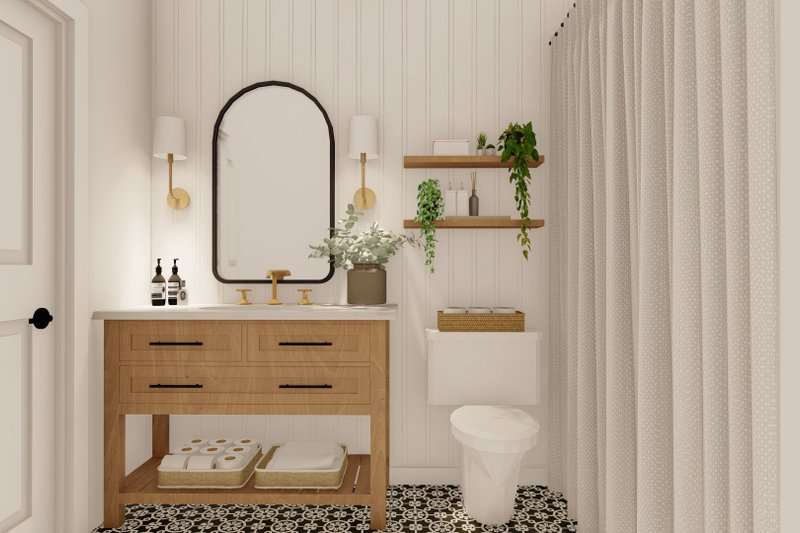 Home Plan - Interior - Master Bathroom for Farmhouse House Plan #455-224 - 3 bed, 2 bath