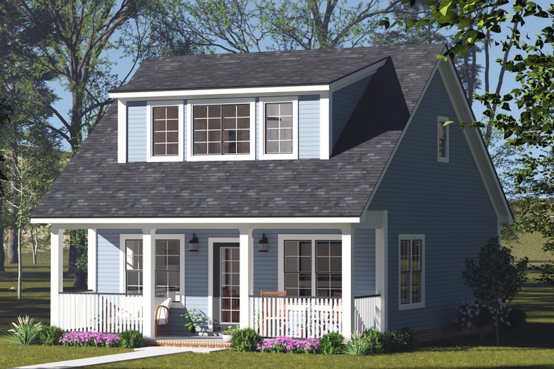 House Plan Design - Exterior - Other Elevation for Cottage House Plan #513-2389 - 2 bed, 2 bath
