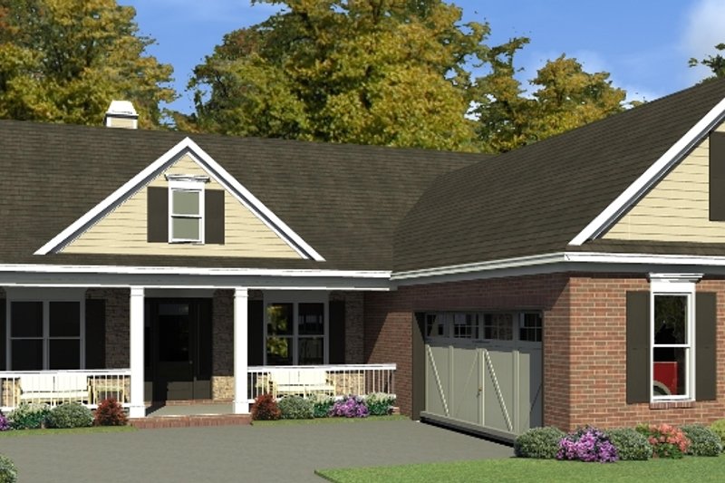 Home Plan - Traditional Exterior - Front Elevation Plan #63-425