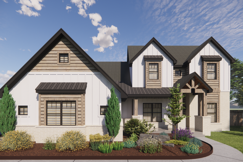 House Design - Farmhouse Exterior - Front Elevation Plan #1098-7